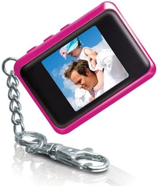 Main image of COBY DP161PNKKM 1.5" 128 x 128 Digital Photo Keychain (Pink)