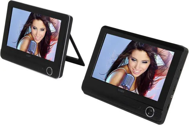 Main image of COBY TFDVD9952 9" Dual Screen Tablet Portable DVD Player