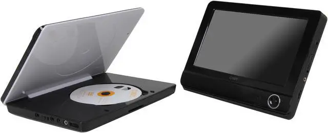Alt view image 6 of 8 - COBY TFDVD9952 9" Dual Screen Tablet Portable DVD Player