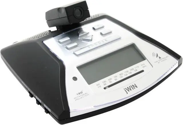 Alt view image 2 of 12 - jWIN JL-708 Self Setting Atomic Alarm Projection Clock w/ Blue Backlight LCD