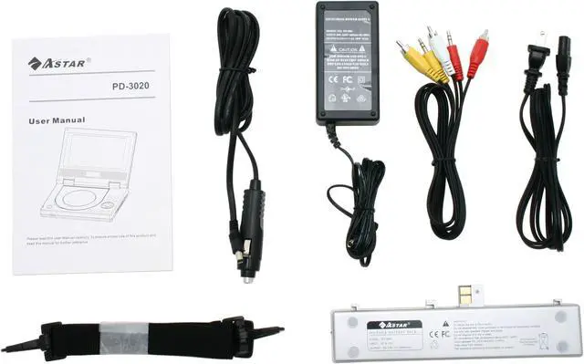 Alt view image 6 of 8 - ASTAR PD-3020 Portable DVD Player w/ 7" 16:9 LCD