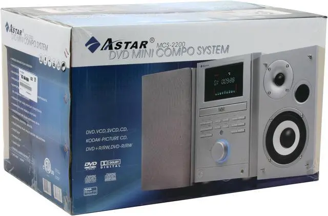 Alt view image 6 of 6 - ASTAR DVD/CD/MP3 1-Disc Changer Mini Video System MCS-2200