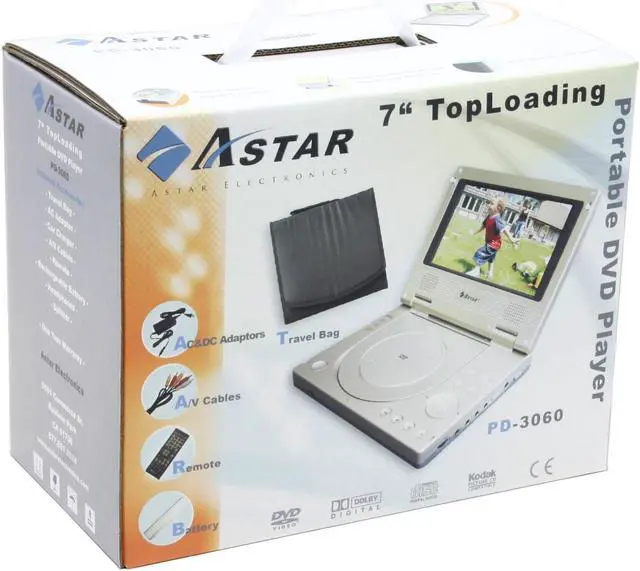 Alt view image 16 of 16 - ASTAR PD-3060 Portable DVD Players