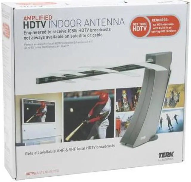 Alt view image 7 of 7 - TERK HDTVa Amplified Directional Indoor HDTV Antenna