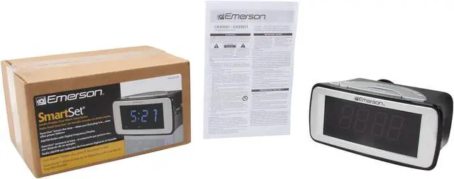 Alt view image 6 of 6 - EMERSON Dual-Alarm AM/FM Clock Radio CKS9031
