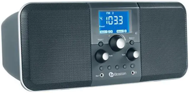 Alt view image 2 of 5 - Boston Acoustics Horizon Duo AM/FM Stereo Radio w/ iPod Dock (Midnight)