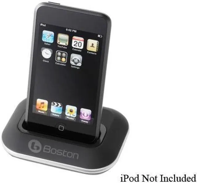 Alt view image 5 of 5 - Boston Acoustics Horizon Duo AM/FM Stereo Radio w/ iPod Dock (Midnight)