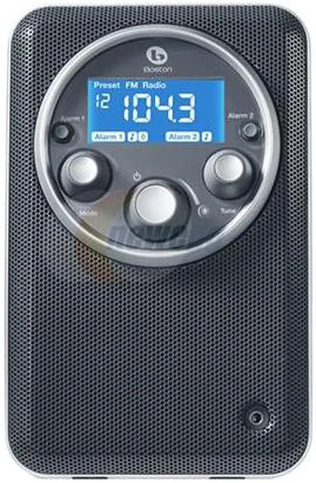 Alt view image 2 of 2 - Boston Acoustics Solo Black AM/FM Clock Radio