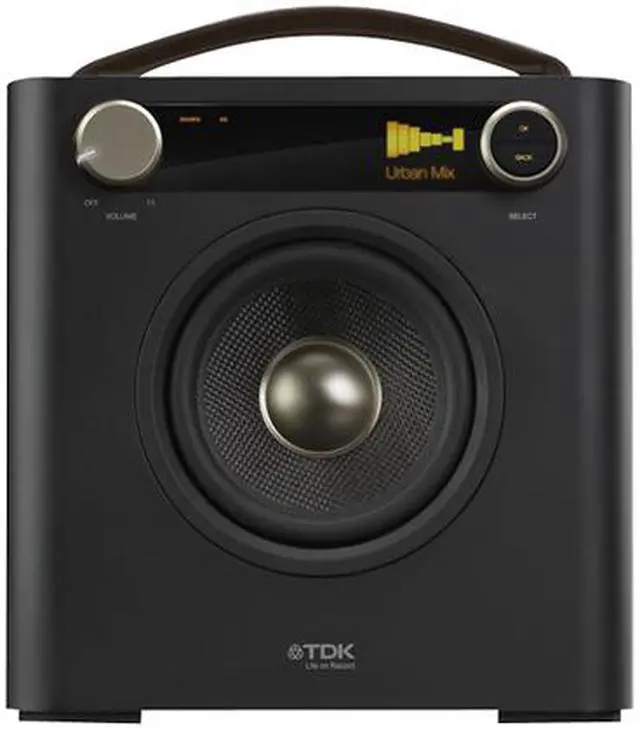Alt view image 2 of 3 - TDK Sound Cube High-Fidelity Stereo Boombox TP6701BLK