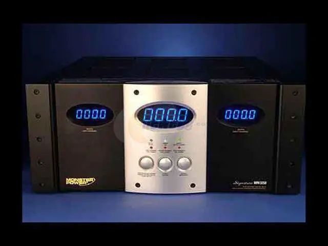 Alt view image 2 of 3 - MONSTER 125173 3-Channel Home Theater Music Reference Power Amplifier
