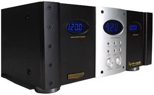 Alt view image 3 of 3 - MONSTER MP AVS 2000 SS Signature Series Automatic Voltage Stabilizer