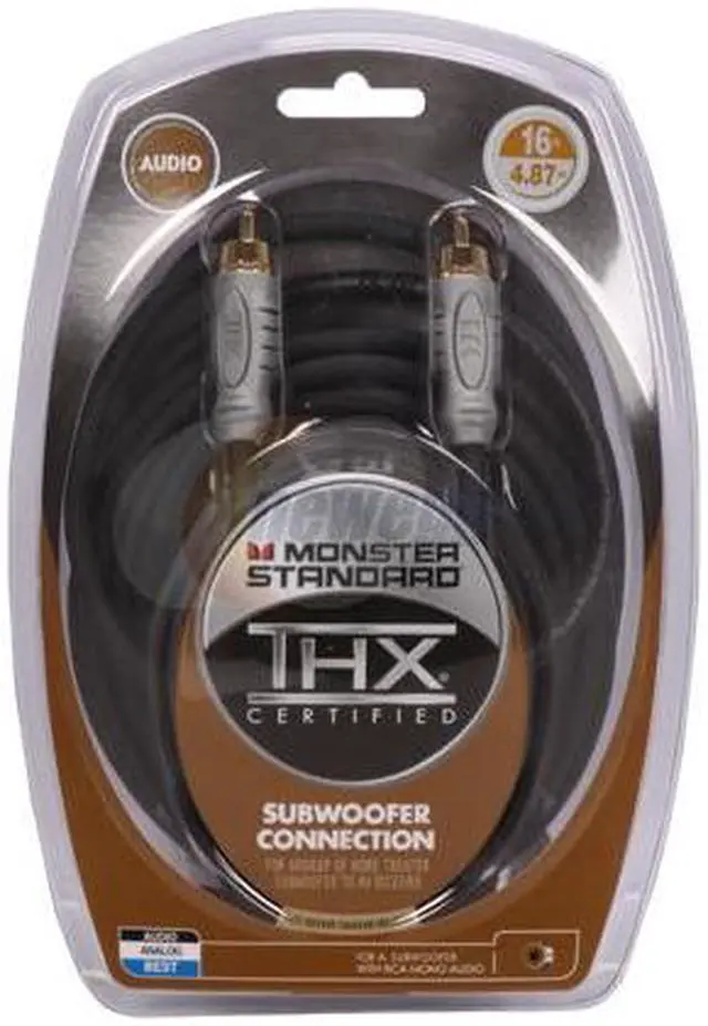 Alt view image 2 of 2 - Monster - Standard THX-Certified Subwoofer Interconnect cable - 16 FEET