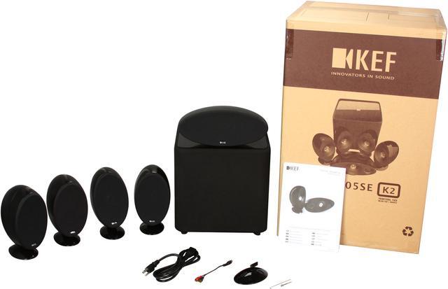 Alt view image 6 of 6 - KEF KHT3005K2 KHT3005 (Black) Speaker System w/ Kube-2 Subwoofer