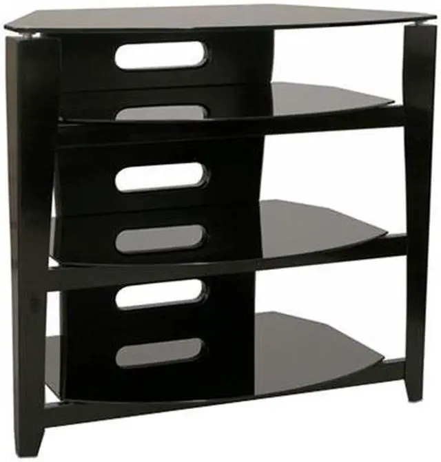 Main image of TECH CRAFT BCE32 Up to 32" Black Sleek Tall Boy TV Stand - 32 Inch Wide
