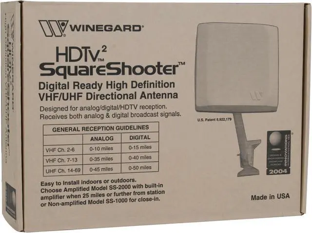 Alt view image 8 of 8 - Winegard SS-2000 16" SquareShooter UHF Antenna