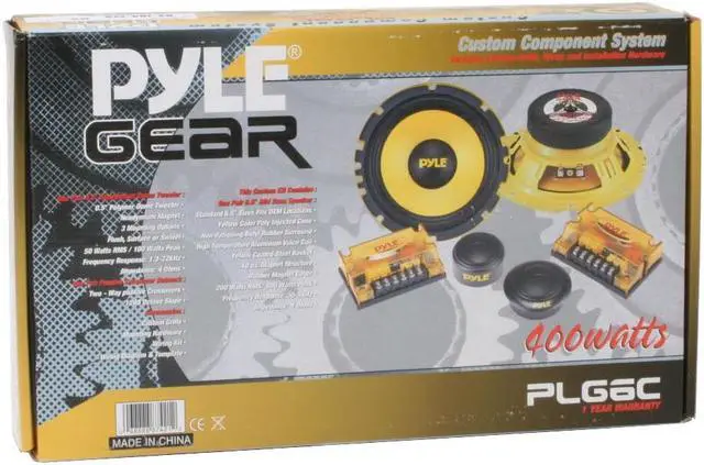 Alt view image 6 of 6 - PYLE PLG6C 6.5" 400 Watts Peak Power 2-Way Custom Component System