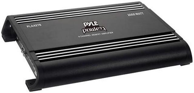 Pyle PLA4278 2000W 4-Channel Bridgeable Mosfet Car Amplifier + 4