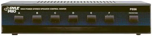 Alt view image 2 of 2 - Pyle PSS6 6 Channel High Power Stereo Speaker Selector