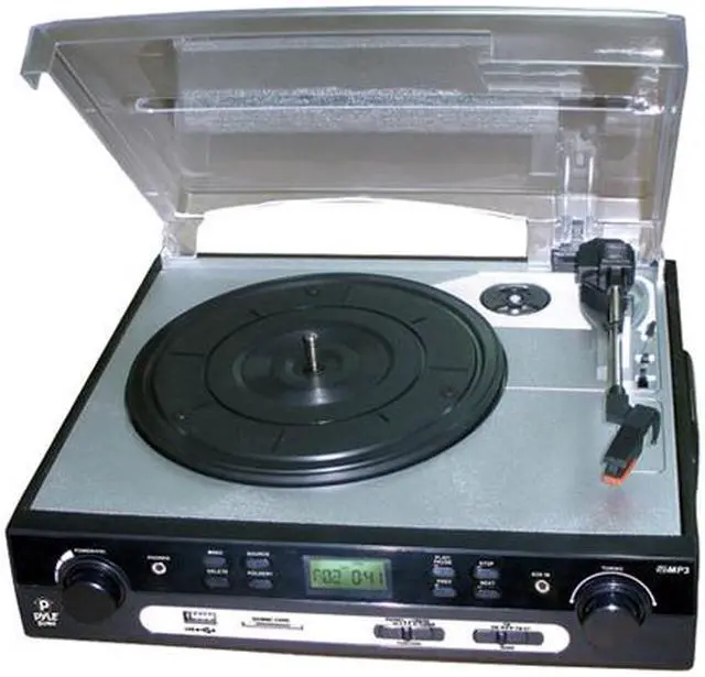 Main image of PYLE PLTTB9U USB Turntable with Direct-to-digital USB/SD Card Encoder & Built-in AM/FM Radio Conversion