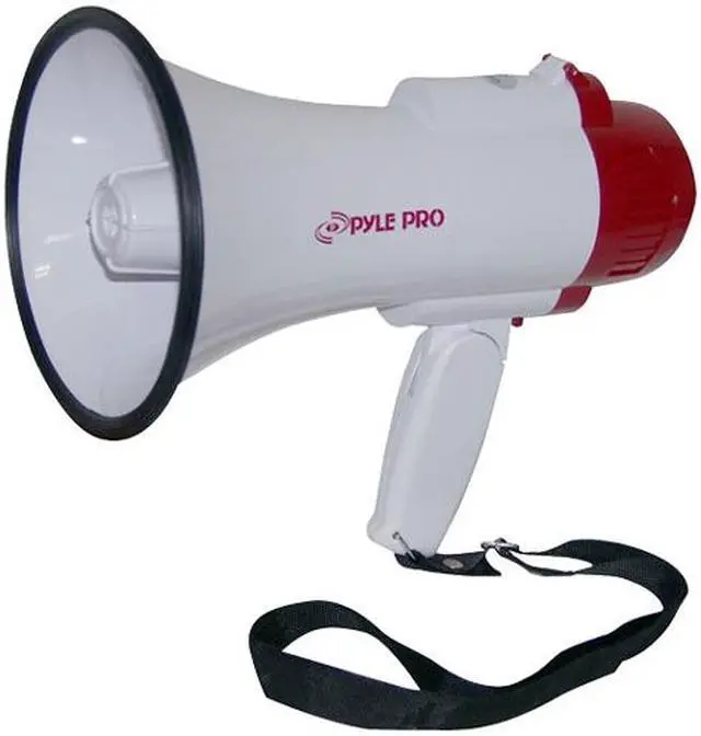 Main image of PYLE PMP30 White Professional Megaphone / Bullhorn with Siren