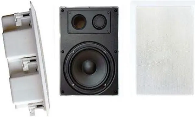 Alt view image 2 of 2 - 8'' Two Way In Wall Enclosed Speaker System w/ Directional Tweeter