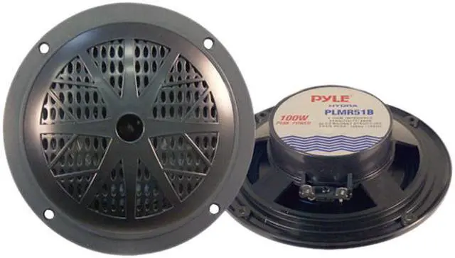 Alt view image 2 of 2 - Pyle 100 Watts 5.25" 2 Way Black Marine Speakers