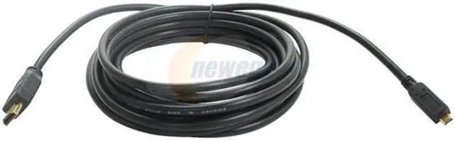 Alt view image 2 of 2 - Link Depot HDMI-15-MICRO 15 ft. Black HDMI Type A male to HDMI Micro male HDMI Standard to HDMI Micro Cable Male to Male