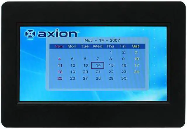Alt view image 6 of 20 - axion AXN-9905 9" 640 x 220 TRUE DIGITAL Digital Frame w/ Clock, Calendar and MP3 Playback