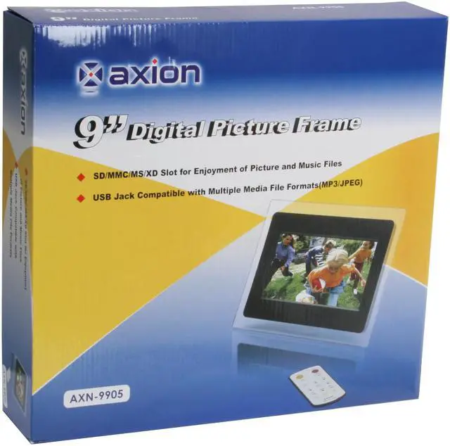 Alt view image 20 of 20 - axion AXN-9905 9" 640 x 220 TRUE DIGITAL Digital Frame w/ Clock, Calendar and MP3 Playback