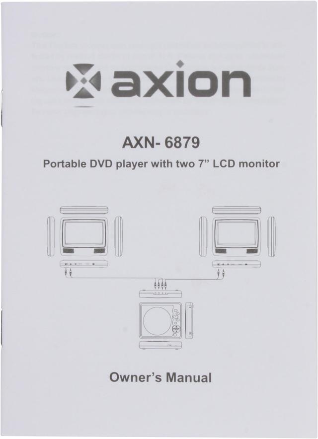 Alt view image 16 of 17 - Axion AXN-6879 7" Dual Widescreen Portable DVD Player