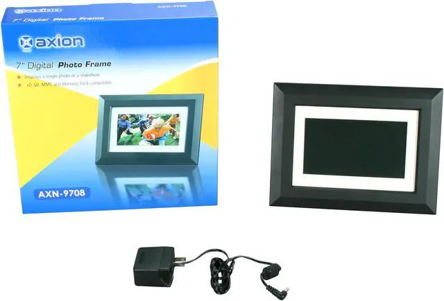 Alt view image 8 of 8 - axion AXN-970 7" 480 x 234 Digital Photo Frame