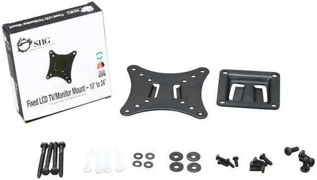 Alt view image 4 of 4 - SIIG CE-MT0012-S1 10"-24" Fixed TV Wall Mount LED & LCD HDTV,up to VESA 100x100 max load 33 lbs,Compatible with Samsung, Vizio, Sony, Panasonic, LG, and Toshiba TV