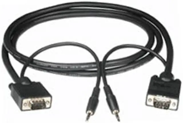 Main image of C2G 43099 35 ft. HD15 Male to Male Cable with 3.5mm Audio