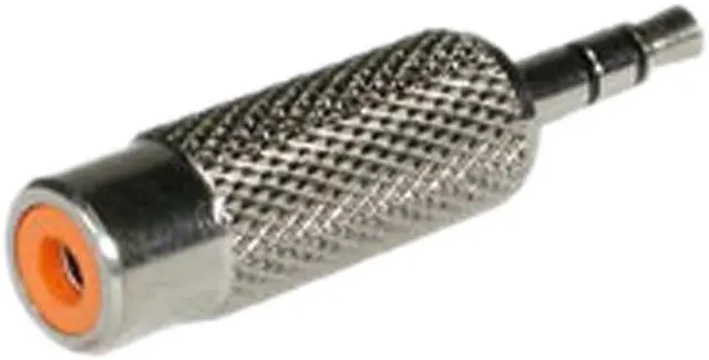 Main image of C2G 40637 3.5mm Stereo Male to RCA Mono Female Audio Adapter, TAA Compliant, Silver