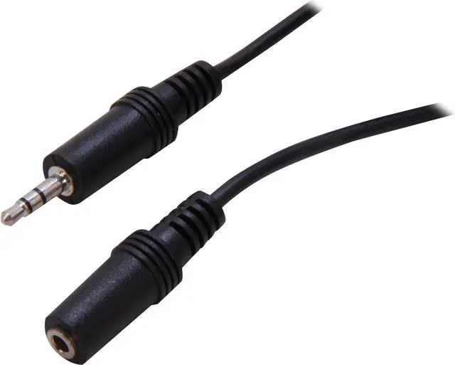Main image of C2G 40407 3.5mm M/F Stereo Audio Extension Cable, Black (6 Feet, 1.82 Meters)