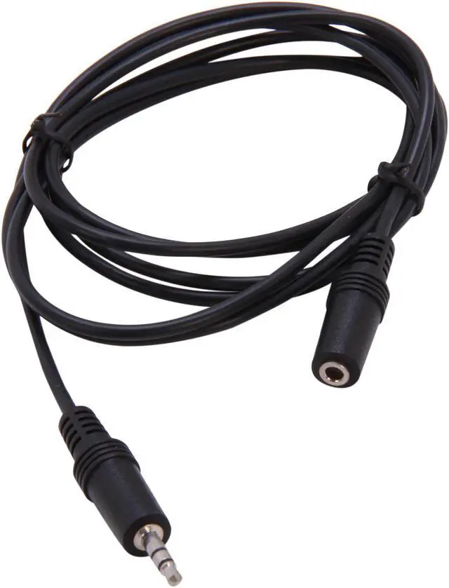 Alt view image 2 of 3 - C2G 40407 3.5mm M/F Stereo Audio Extension Cable, Black (6 Feet, 1.82 Meters)