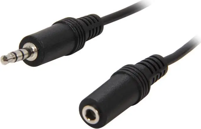 Main image of C2G 40409 3.5mm M/F Stereo Audio Extension Cable, Black (25 feet, 7.62 Meters)