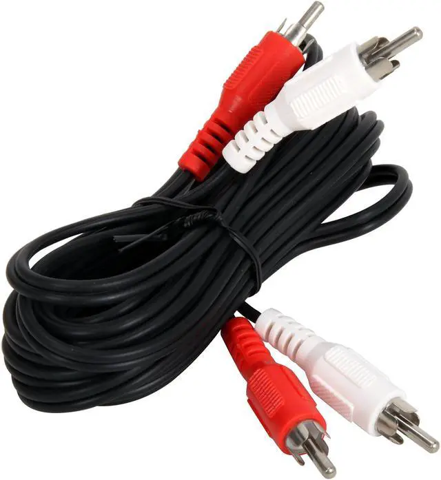 Alt view image 2 of 3 - C2G 40465 Value Series RCA Stereo Audio Cable, Black (12 Feet, 3.65 Meters)