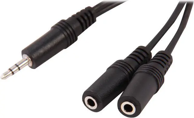 Main image of C2G 40426 Value Series One 3.5mm Stereo Male to Two 3.5mm Stereo Female Y-Cable (6 Inches)