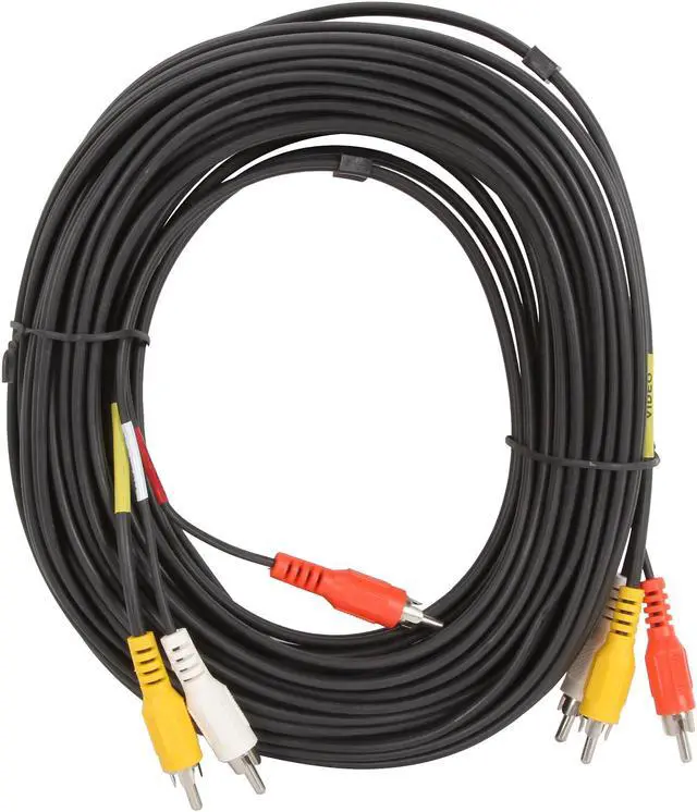 Alt view image 6 of 7 - C2G Model 40451 50 ft. Value Series Composite Video + Stereo Audio Cable Male to Male
