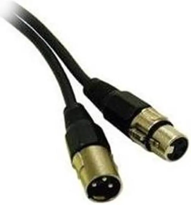 Main image of C2G 40062 Pro-Audio XLR Male to XLR Female Cable, Black (50 Feet, 15.24 Meters)