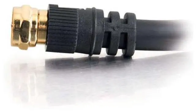 Alt view image 4 of 5 - C2G 29133 12 ft. Value Series F-Type RG6 Coaxial Video Cable Male to Male