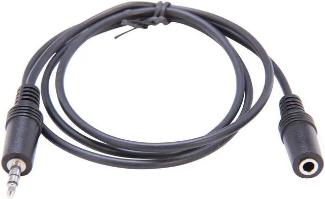 Alt view image 2 of 3 - C2G 40406 3.5mm M/F Stereo Audio Extension Cable, Black (3 feet, 0.91 Meters)