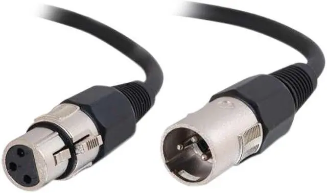 Main image of C2G 40060 Pro-Audio XLR Male to XLR Female Cable, Black (12 Feet, 3.65 Meters)