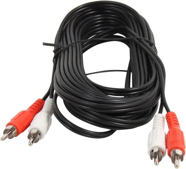 Alt view image 2 of 3 - C2G 40466 Value Series RCA Stereo Audio Cable, Black (25 Feet, 7.62 Meters)
