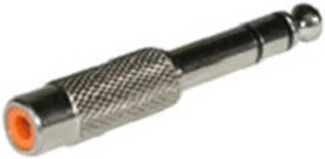Main image of C2G 40640 6.3mm (1/4 Inch) Stereo Male to RCA Female Audio Adapter, TAA Compliant, Silver
