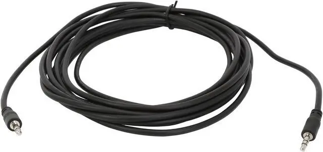Alt view image 2 of 3 - C2G 40106 3.5mm Stereo Audio Cable with Low Profile Connectors M/M, In-Wall CMG-Rated (15 Feet, 4.57 Meters)