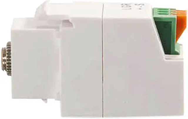 Main image of C2G 37036 3.5mm 3-Conductor Keystone Adapter, White