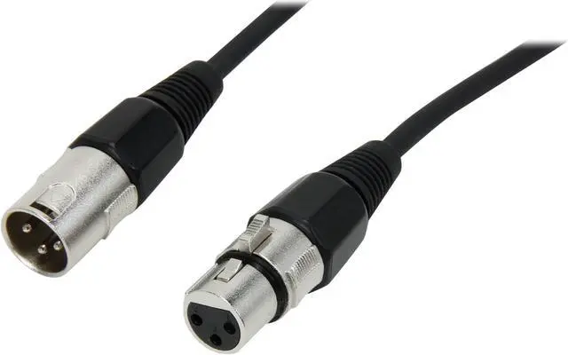 Main image of C2G 40058 Pro-Audio XLR Male to XLR Female Cable, Black (3 Feet, 0.91 Meters)