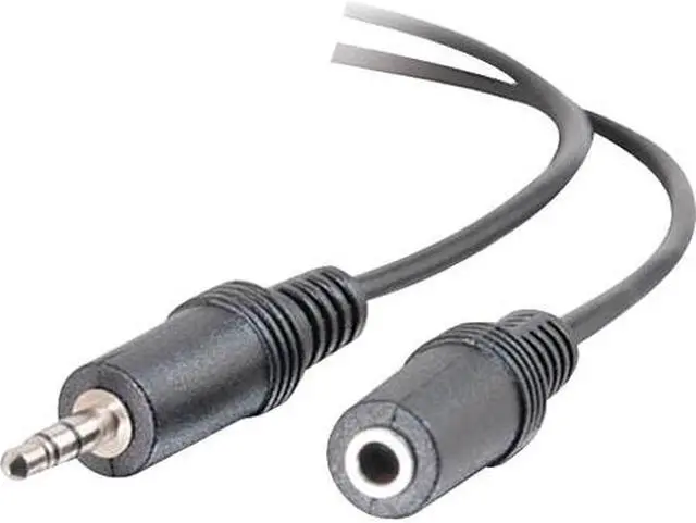 Main image of C2G 40408 3.5mm M/F Stereo Audio Extension Cable, Black (12 feet, 3.65 Meters)